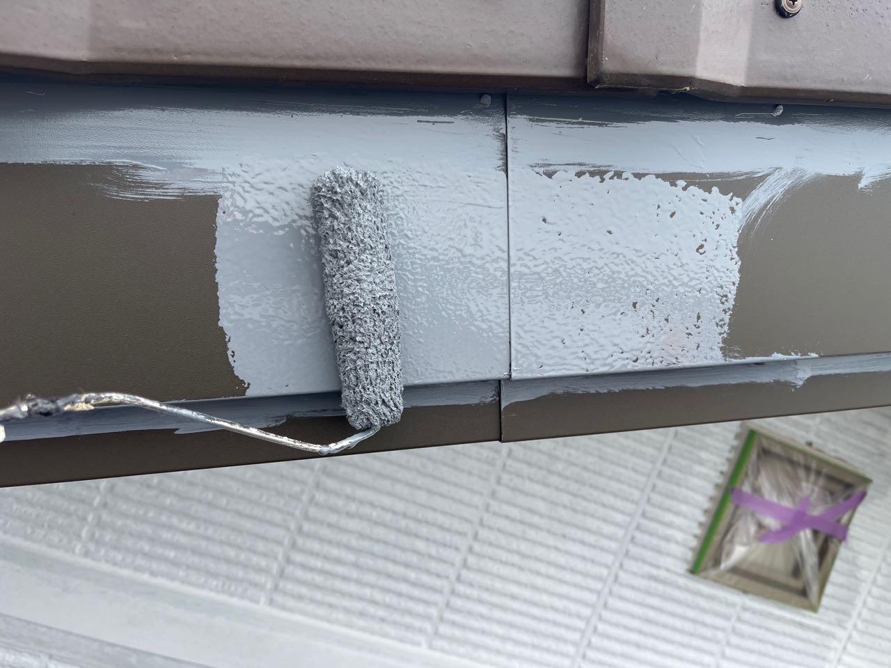 【破風・鼻隠し塗装】下塗り