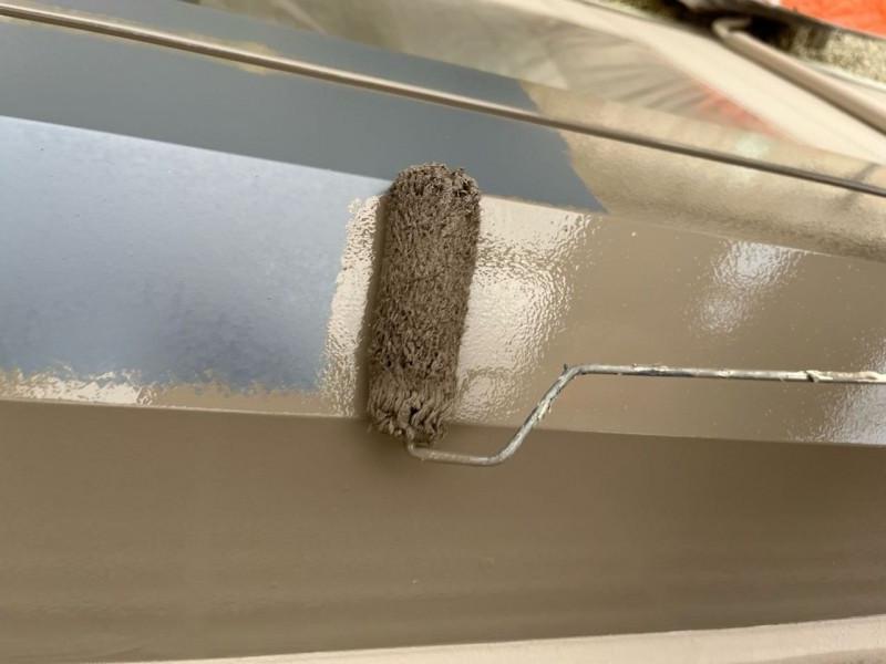 【シャッターボックス塗装】上塗り