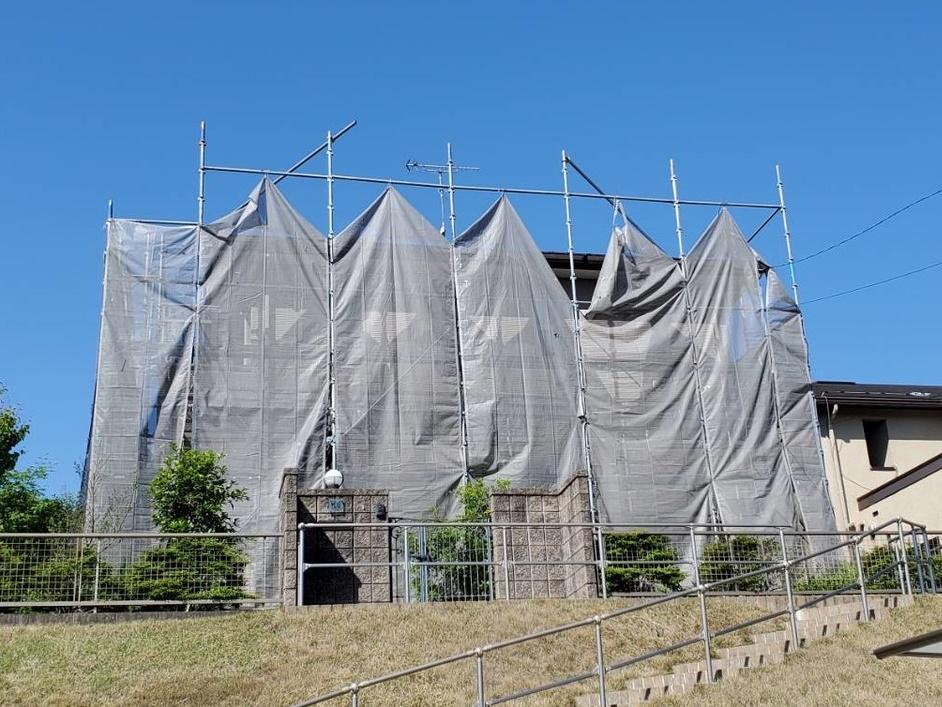 【足場設置工事】完了全景