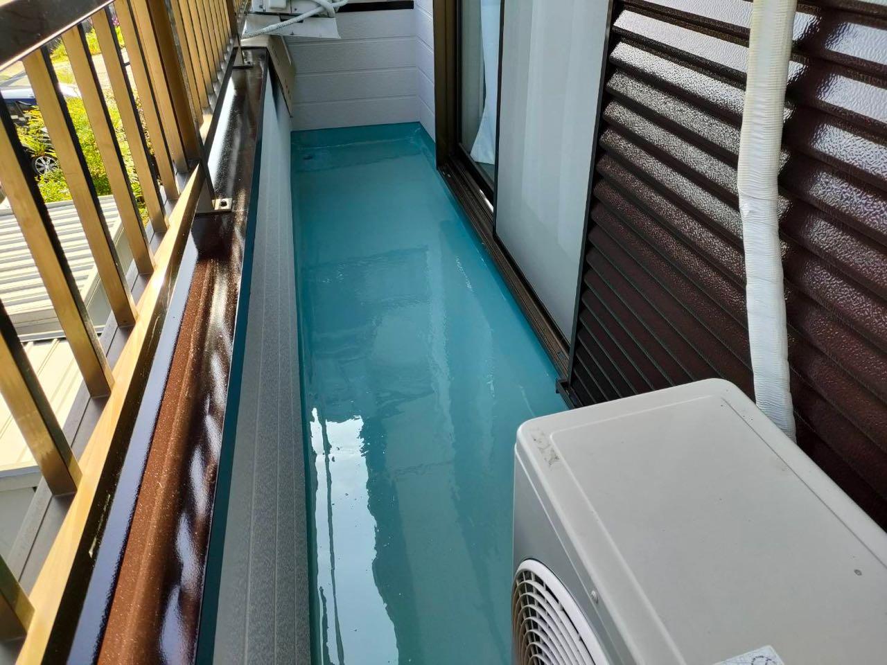 【防水工事】ウレタン防水塗布2回目