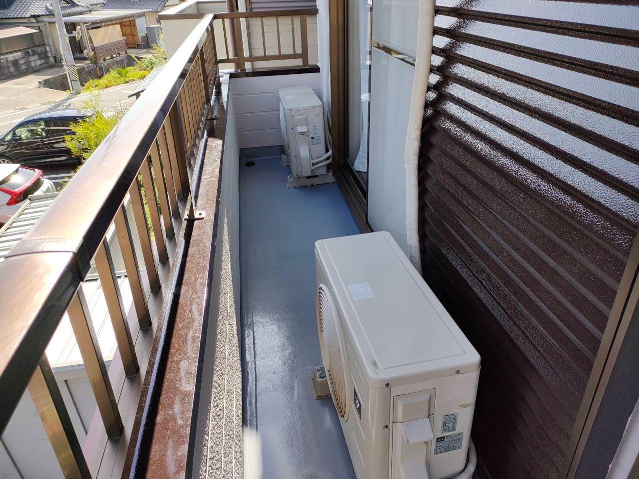 【防水工事】トップコート塗布