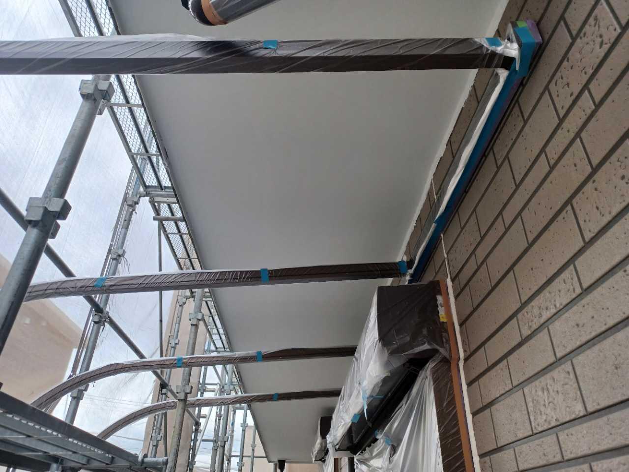 【軒天塗装】完了