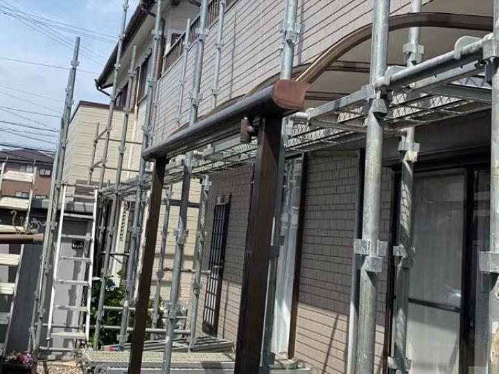 【足場設置工事】設置中