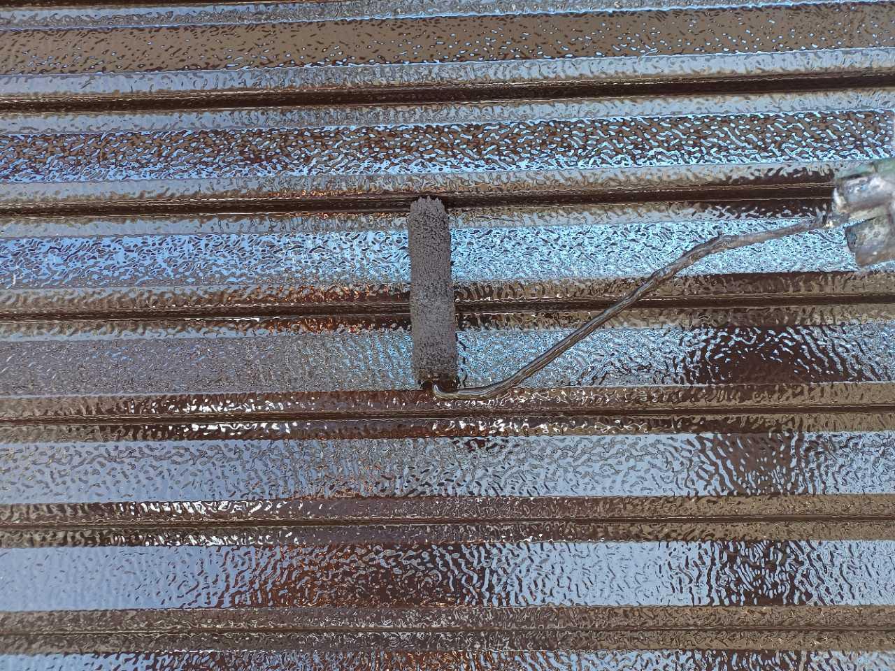 【雨戸塗装】上塗り