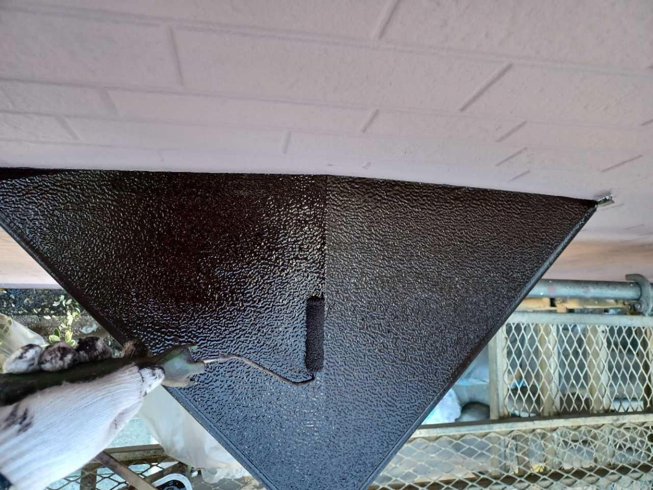 【庇塗装】上塗り