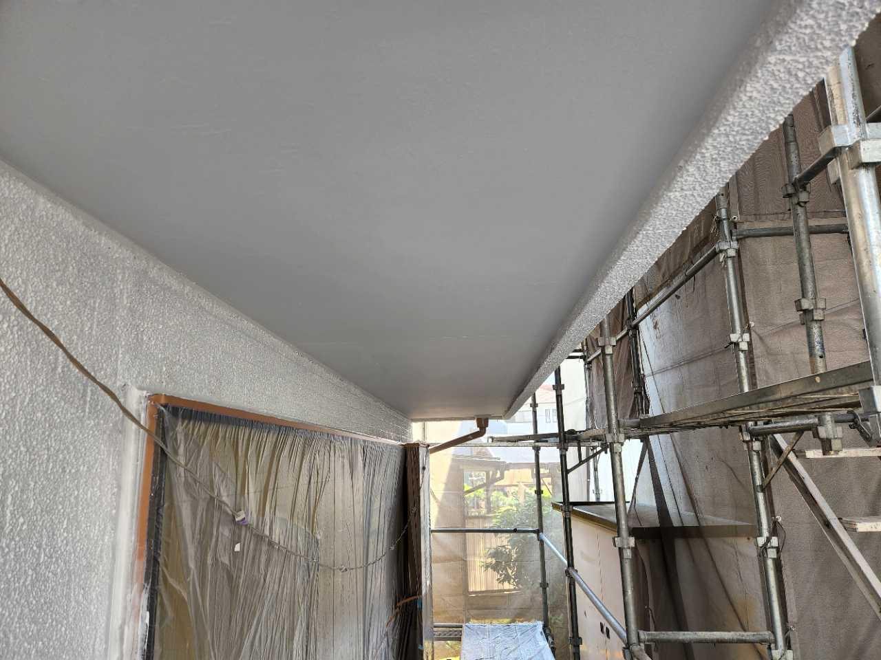 【軒天塗装】完了