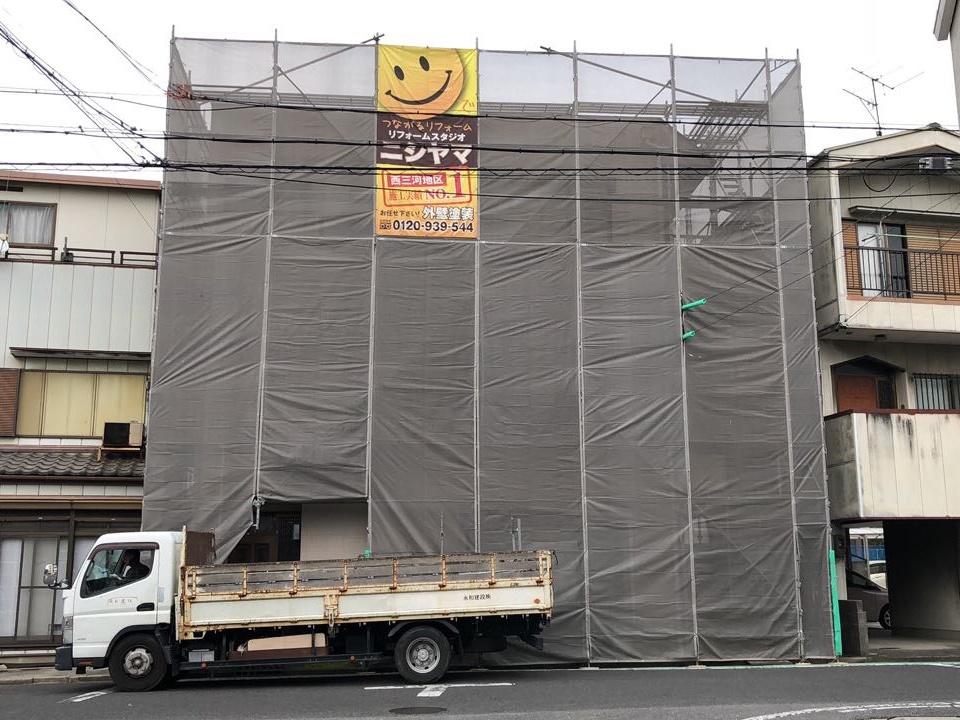 【足場設置工事】完了全景