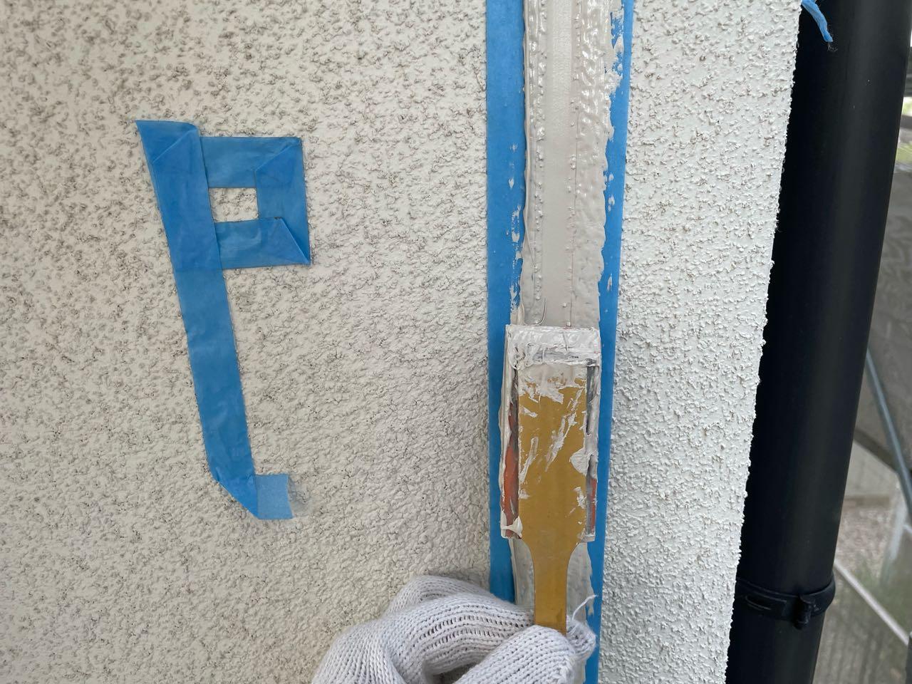 【シーリング工事】ヘラ押さえ