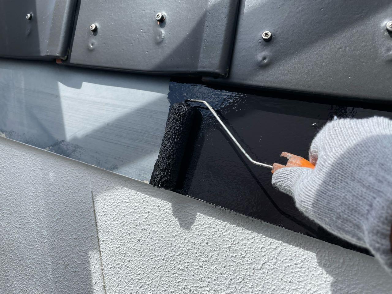 【破風・鼻隠し塗装】下塗り