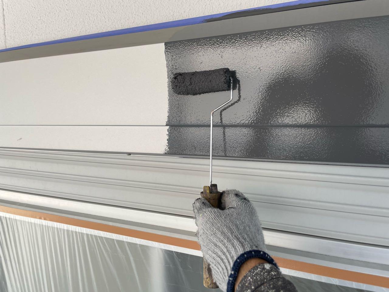 【シャッターボックス塗装】下塗り