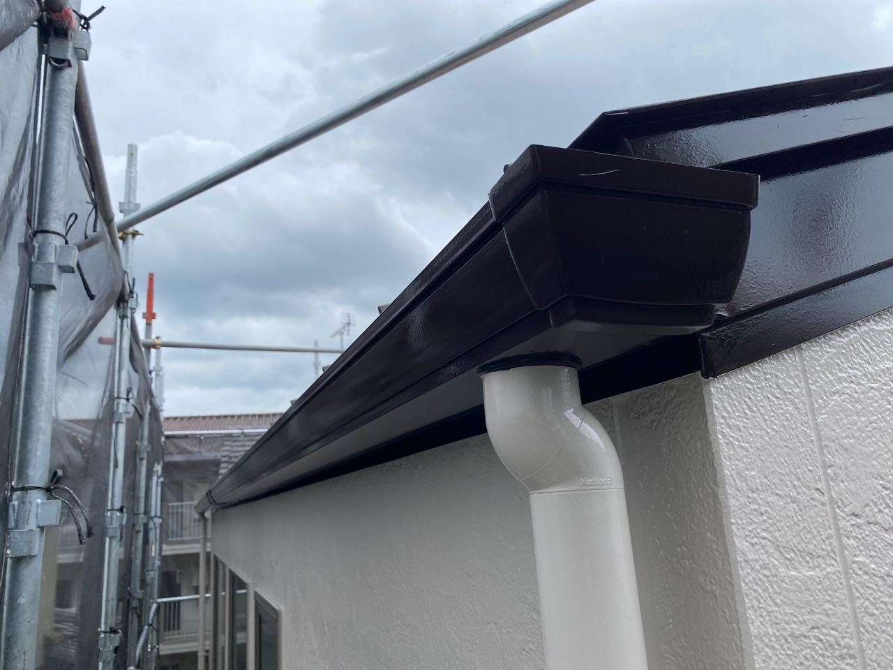 【雨樋塗装】完了