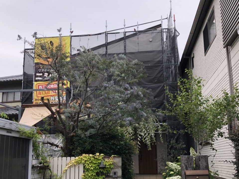 【足場設置工事】完了全景