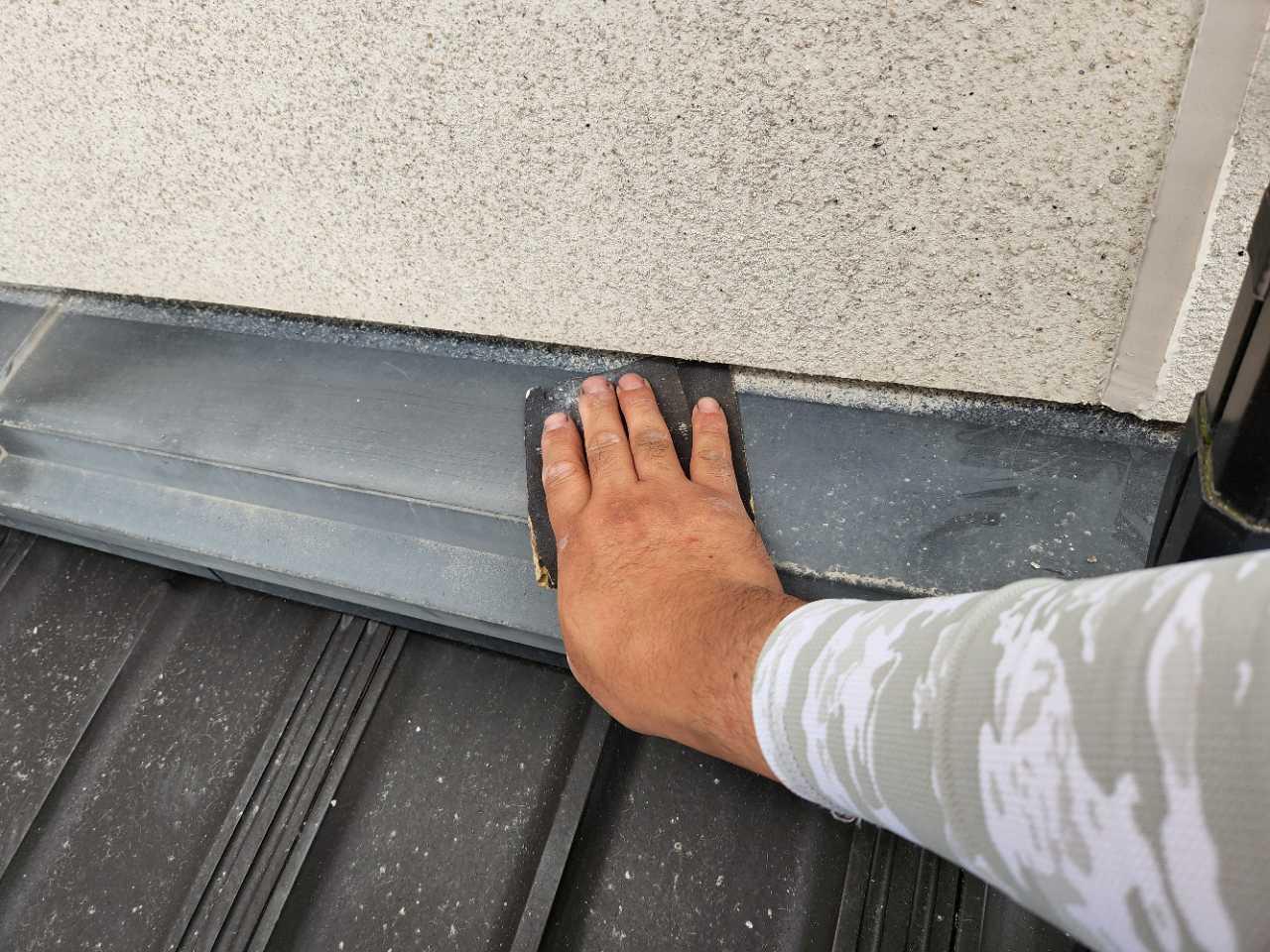 【熨斗板金塗装】ケレン作業