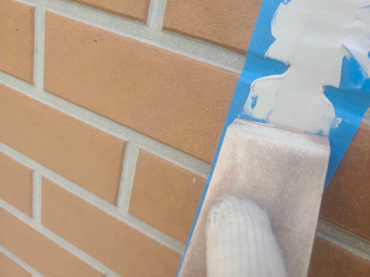 【シーリング工事】ヘラ押さえ