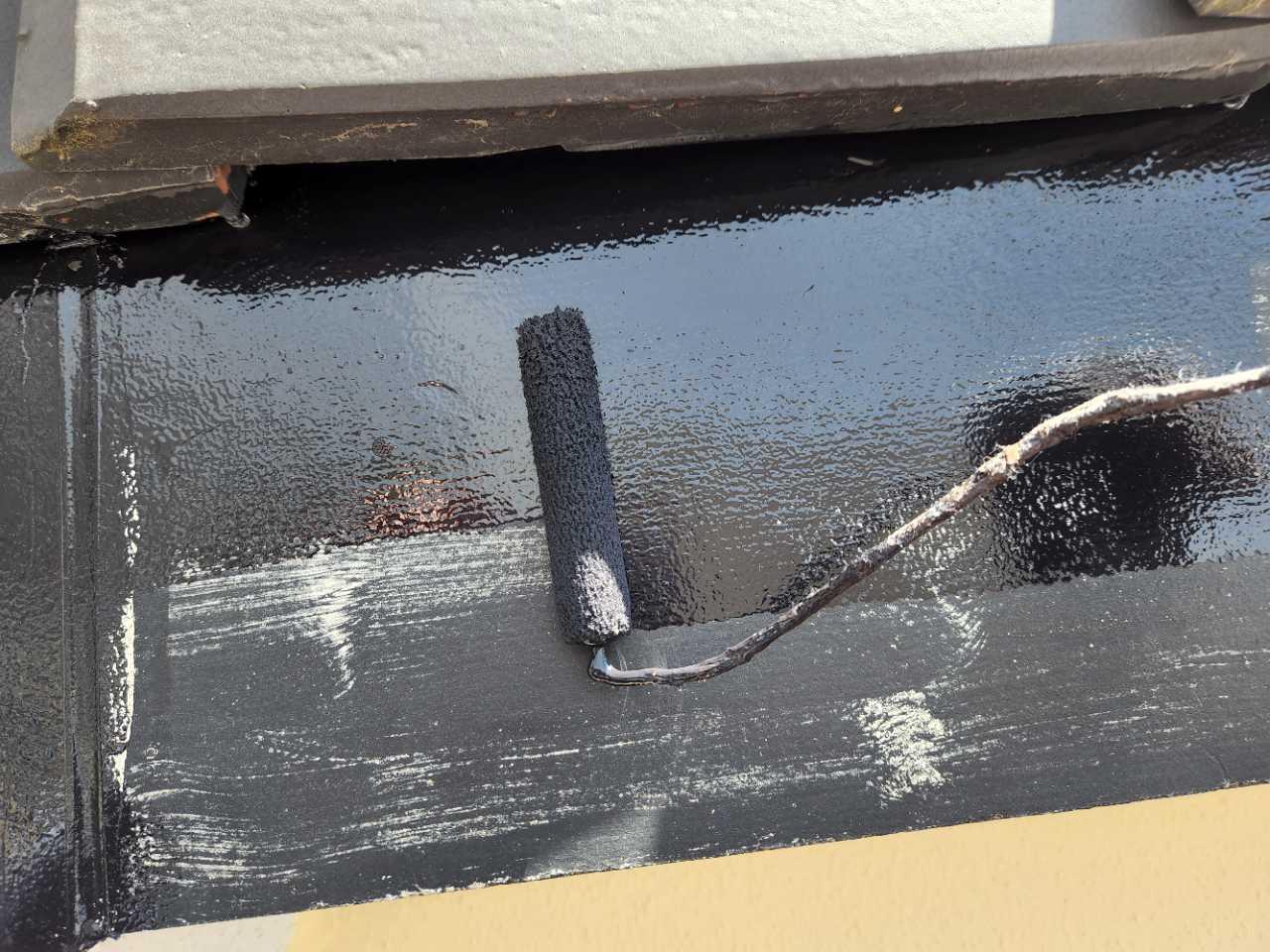 【破風・鼻隠し塗装】下塗り