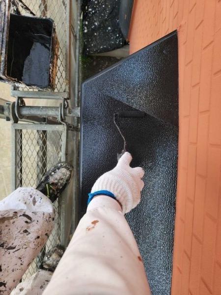 【庇塗装】上塗り