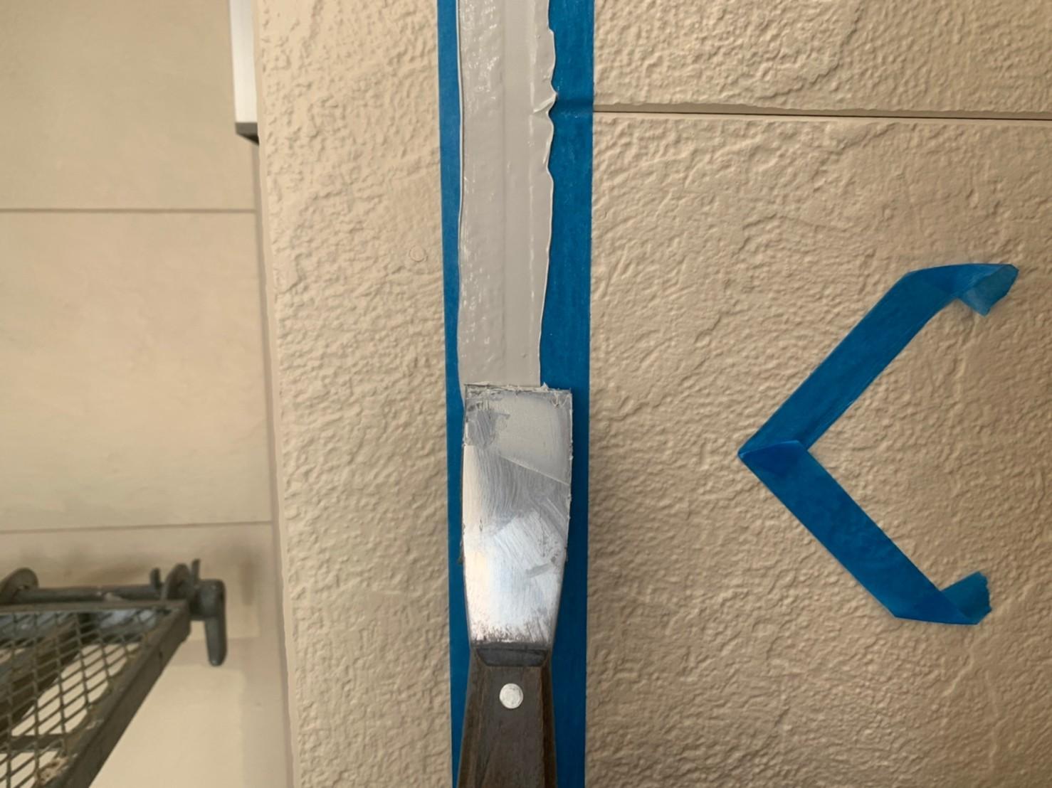 【シーリング工事】ヘラ押さえ