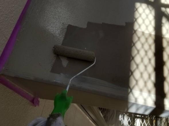 【庇塗装】下塗り