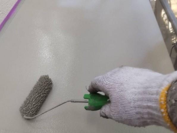 【庇塗装】上塗り