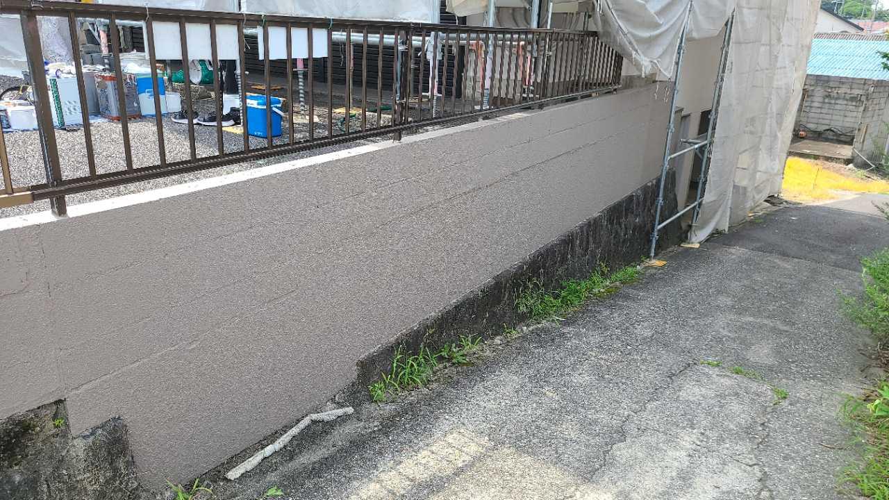 【擁壁塗装】完了