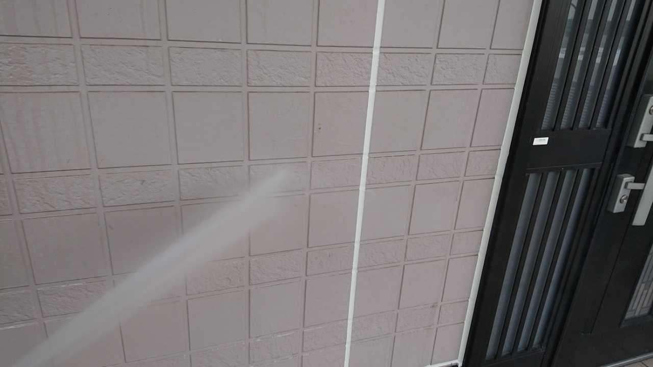 【外壁洗浄】バイオ洗剤塗布