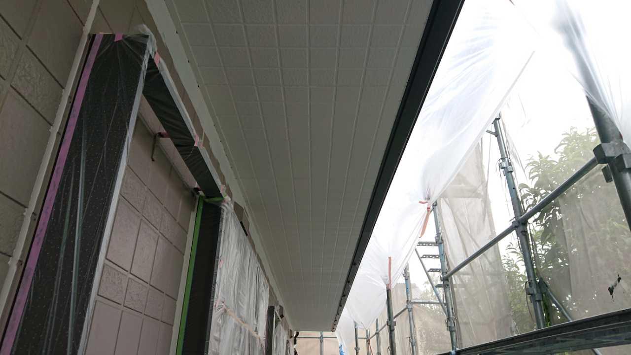 【軒天塗装】完了