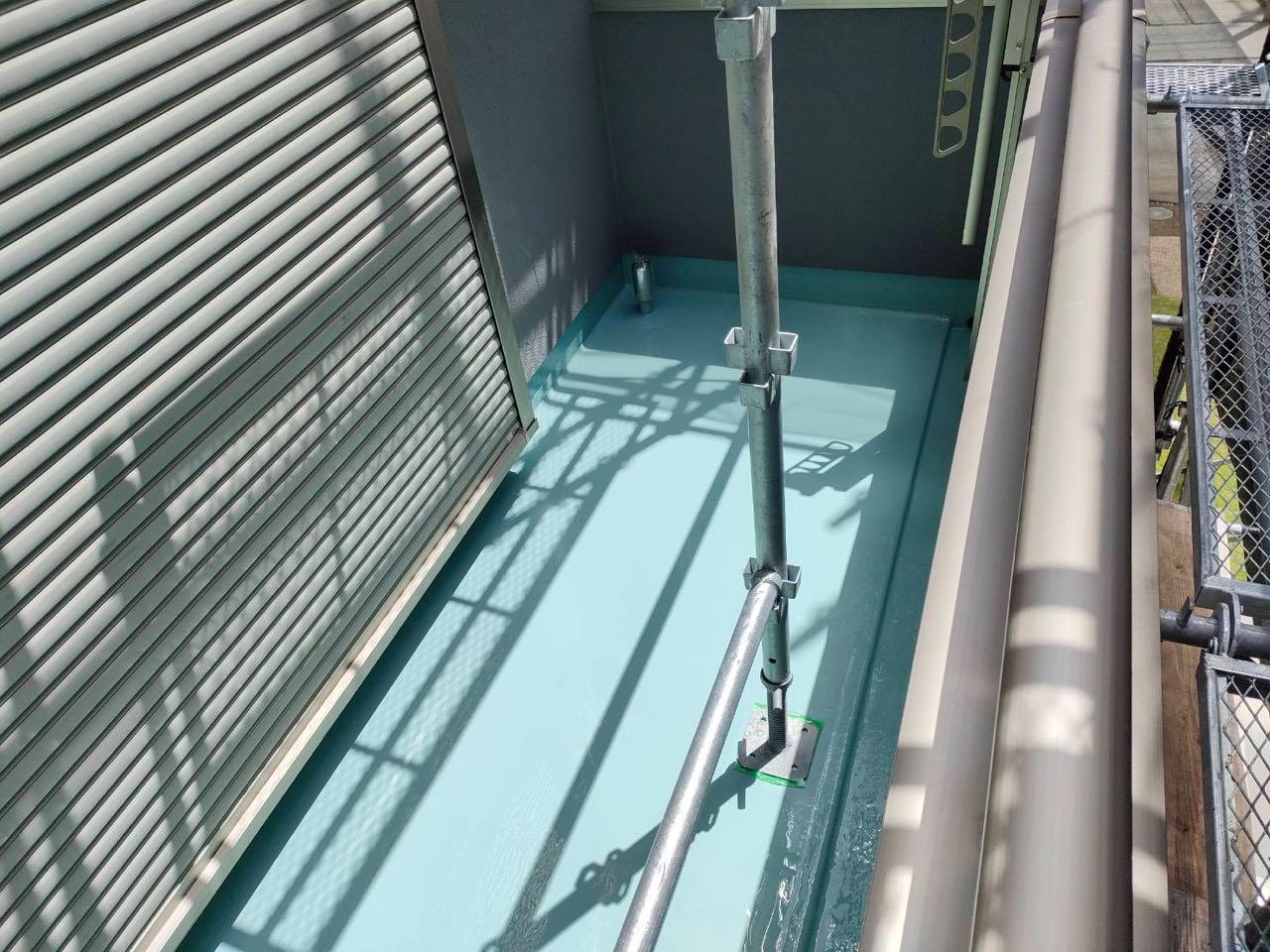 【防水工事】ウレタン防水塗布2回目