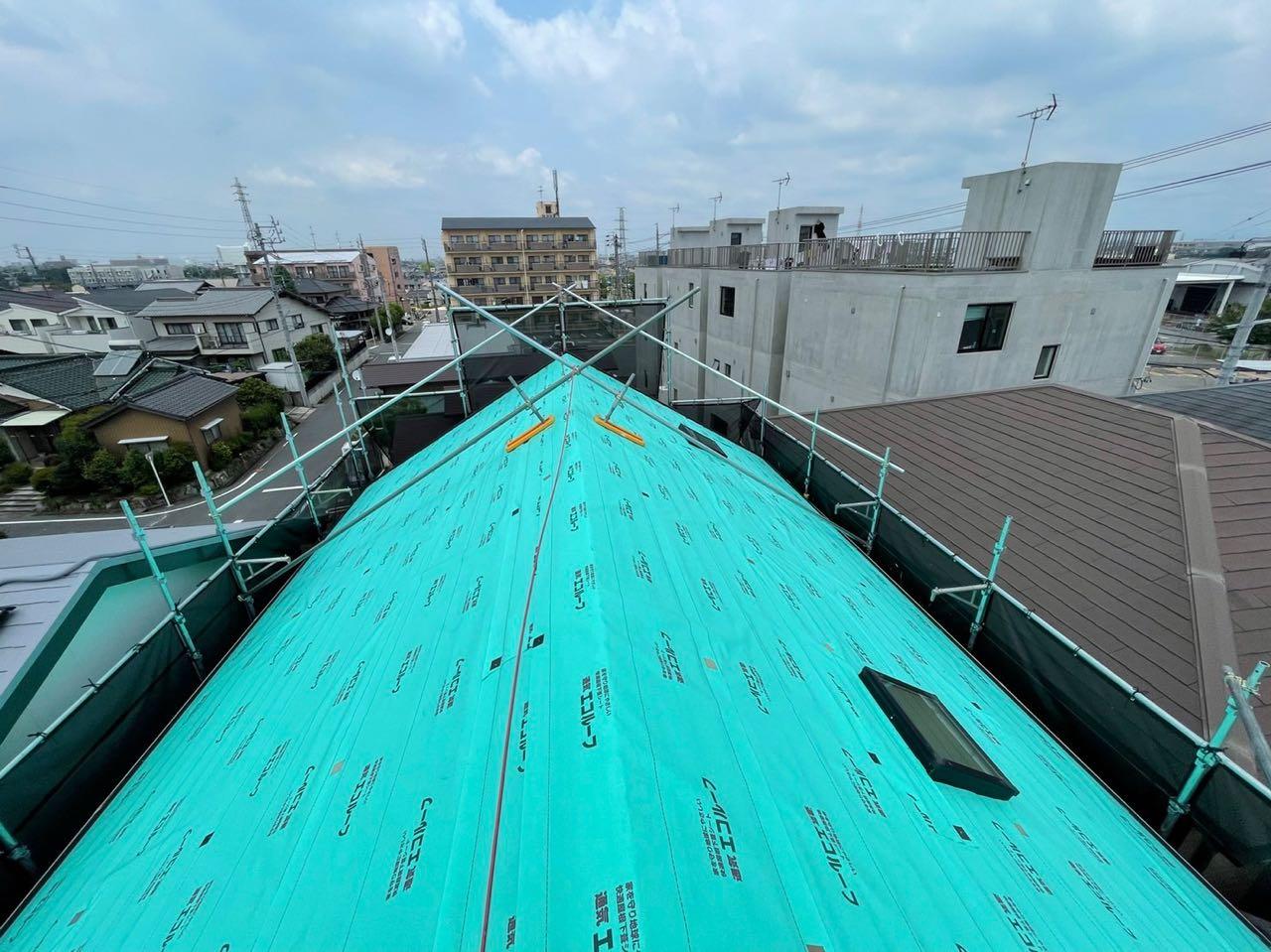 【屋根板金工事】ルーフィング