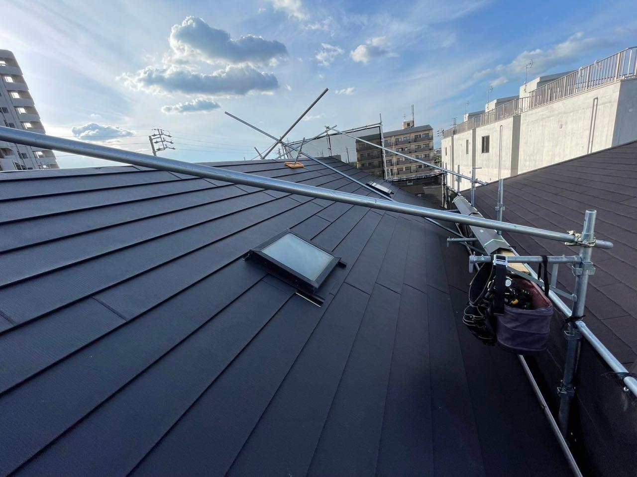 【屋根板金工事】屋根本体施工2