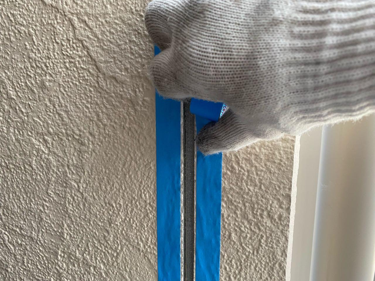 【シーリング工事】マスキング貼り