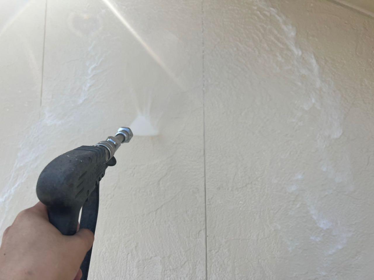 【外壁洗浄】バイオ洗剤塗布