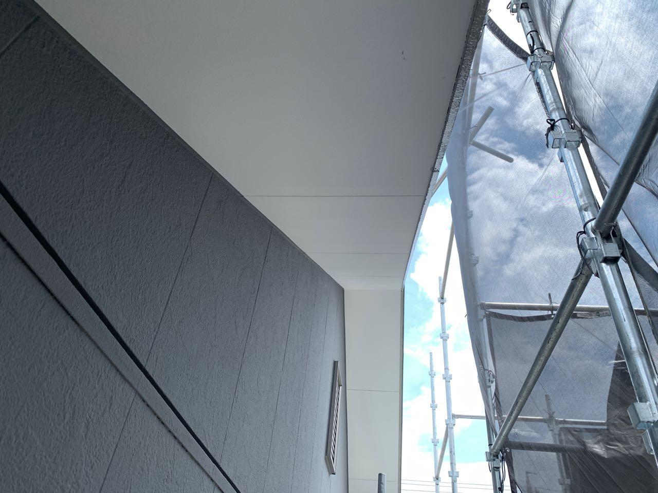 【軒天塗装】完了