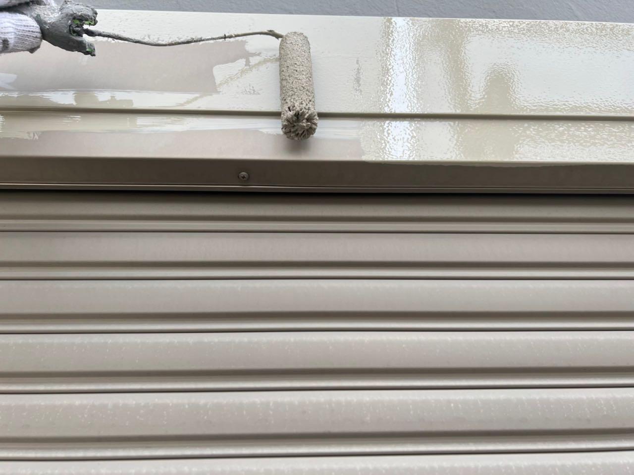 【シャッターボックス塗装】下塗り