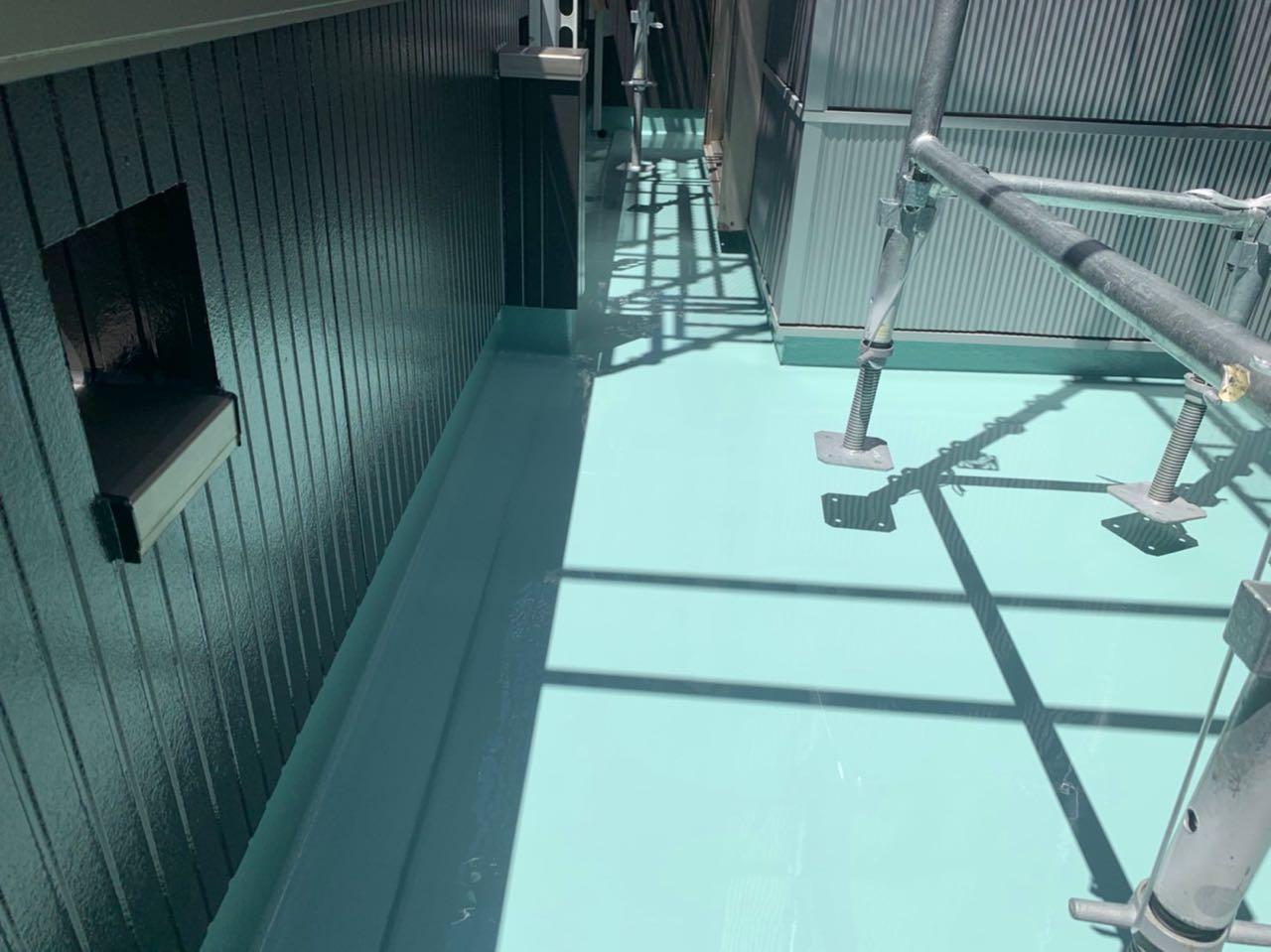 【防水工事】ウレタン防水塗布2回目