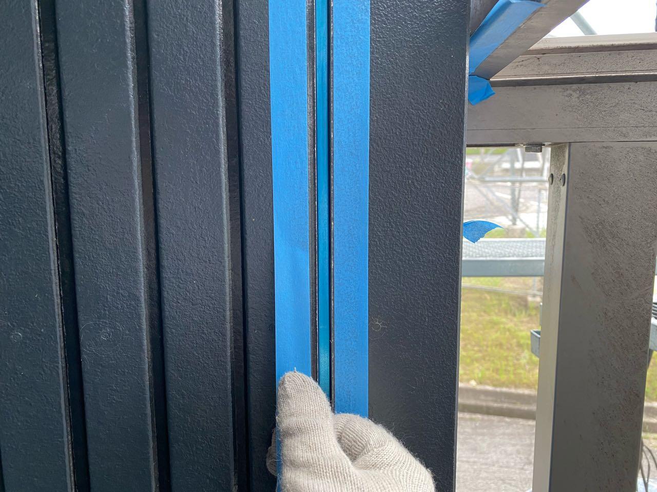 【シーリング工事】マスキング貼り