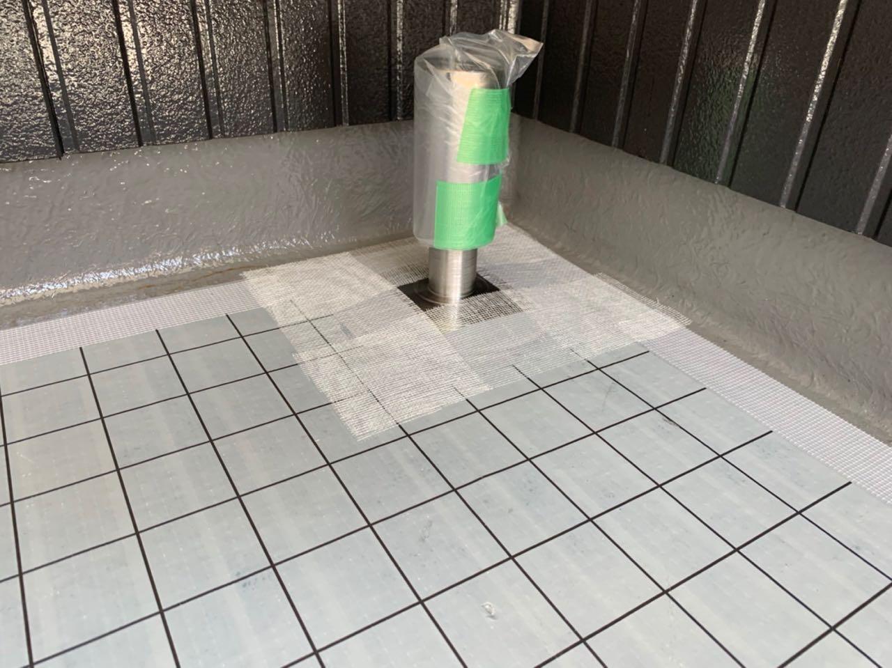 【防水工事】脱気筒取付