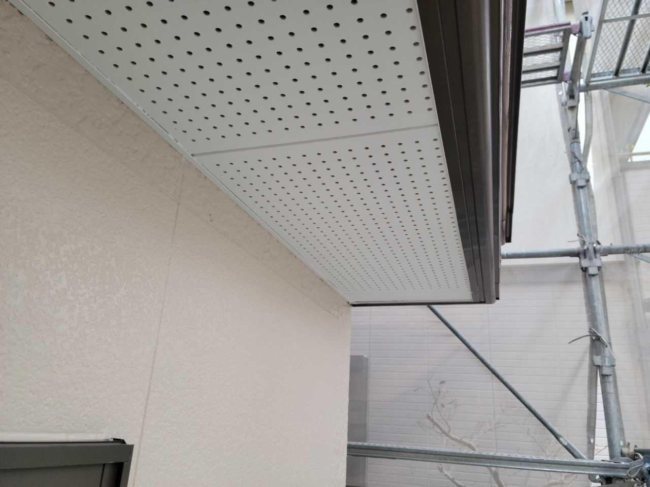 【軒天塗装】完了