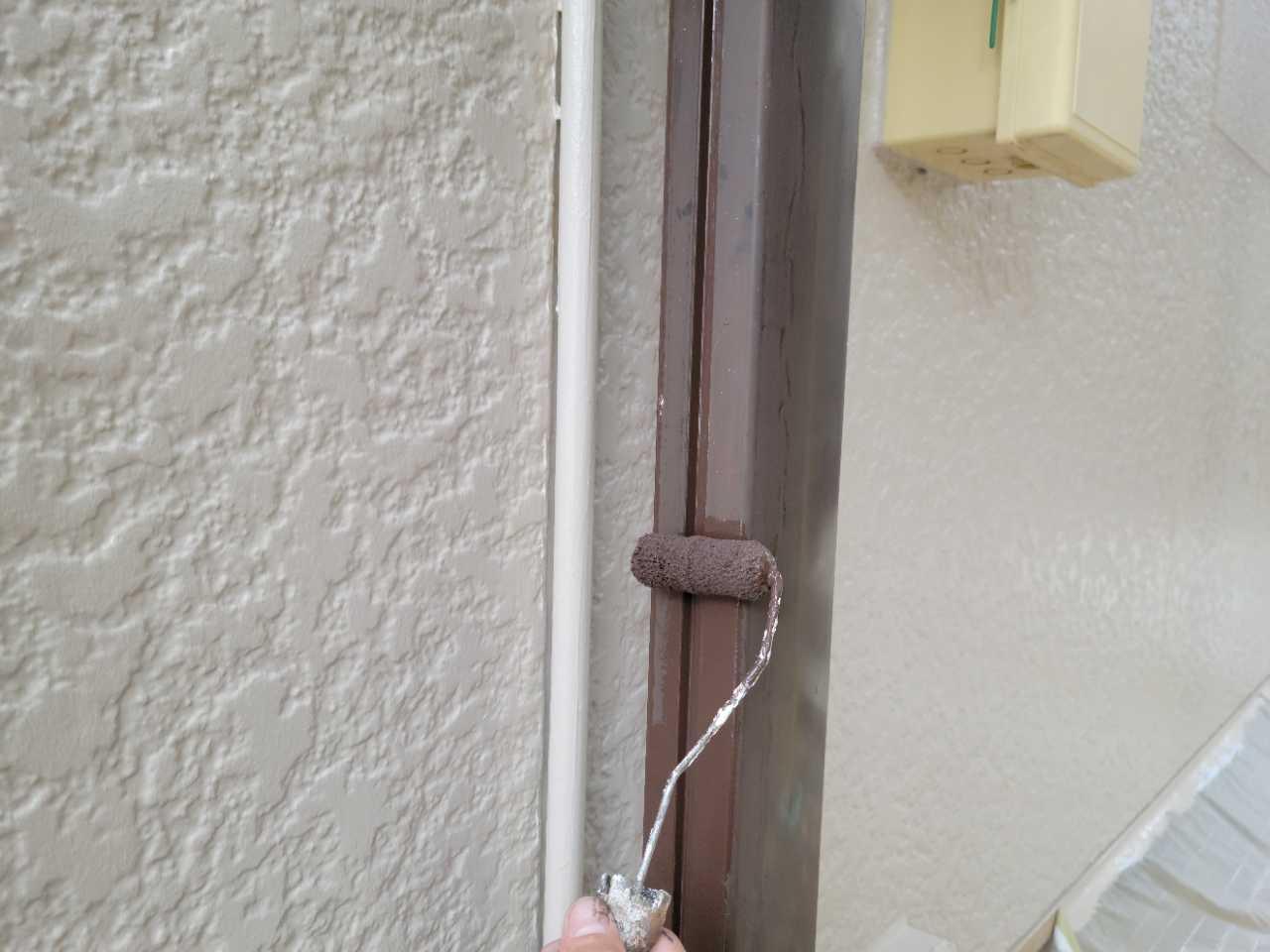 【雨樋塗装】下塗り