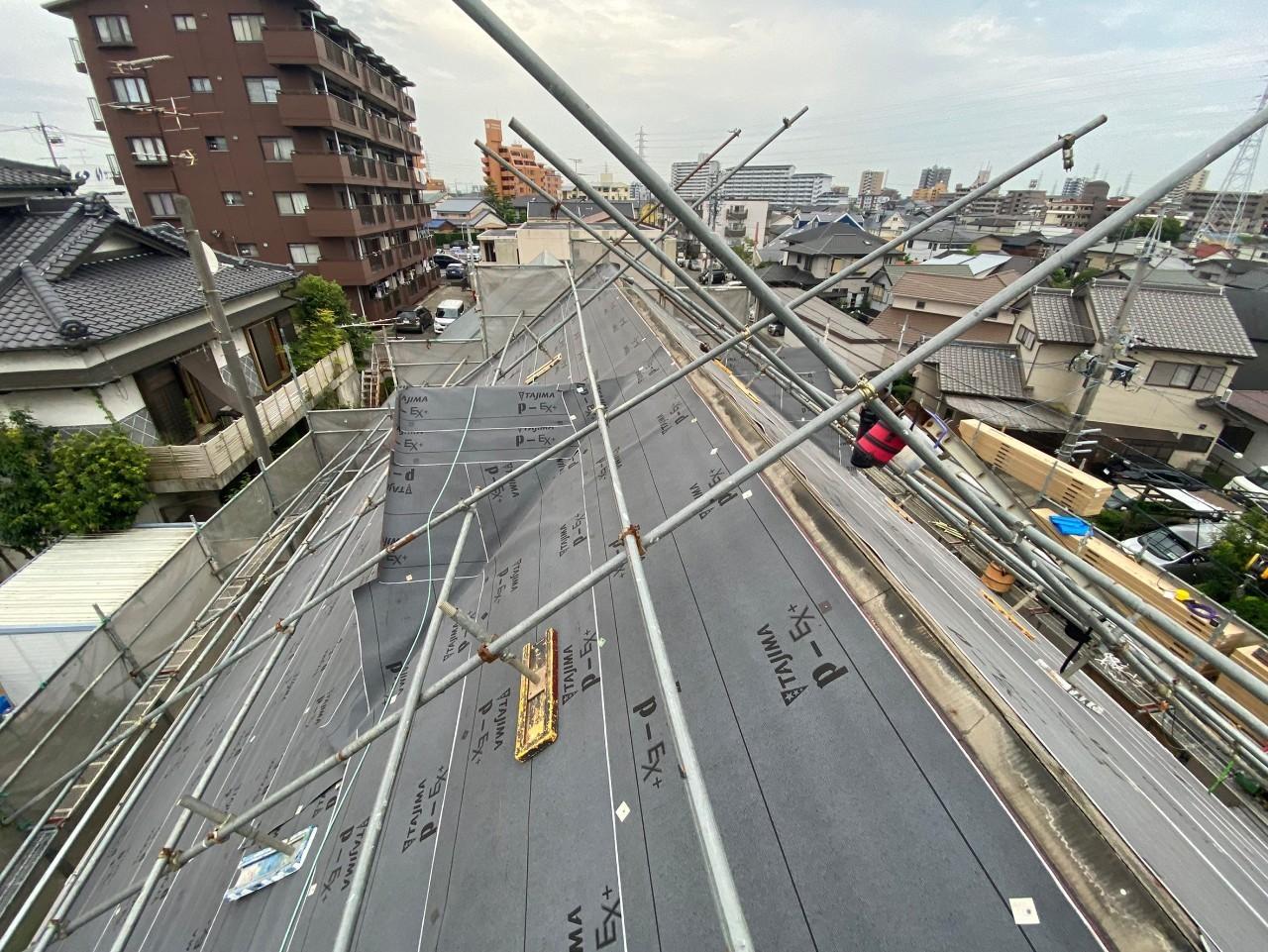 【屋根板金工事】ルーフィング