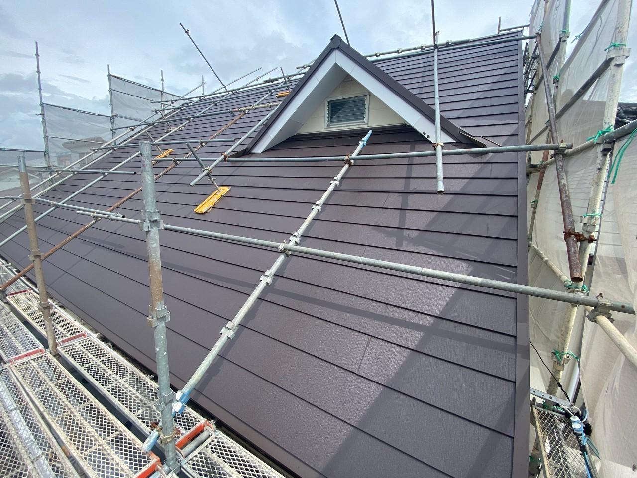 【屋根板金工事】完成全景