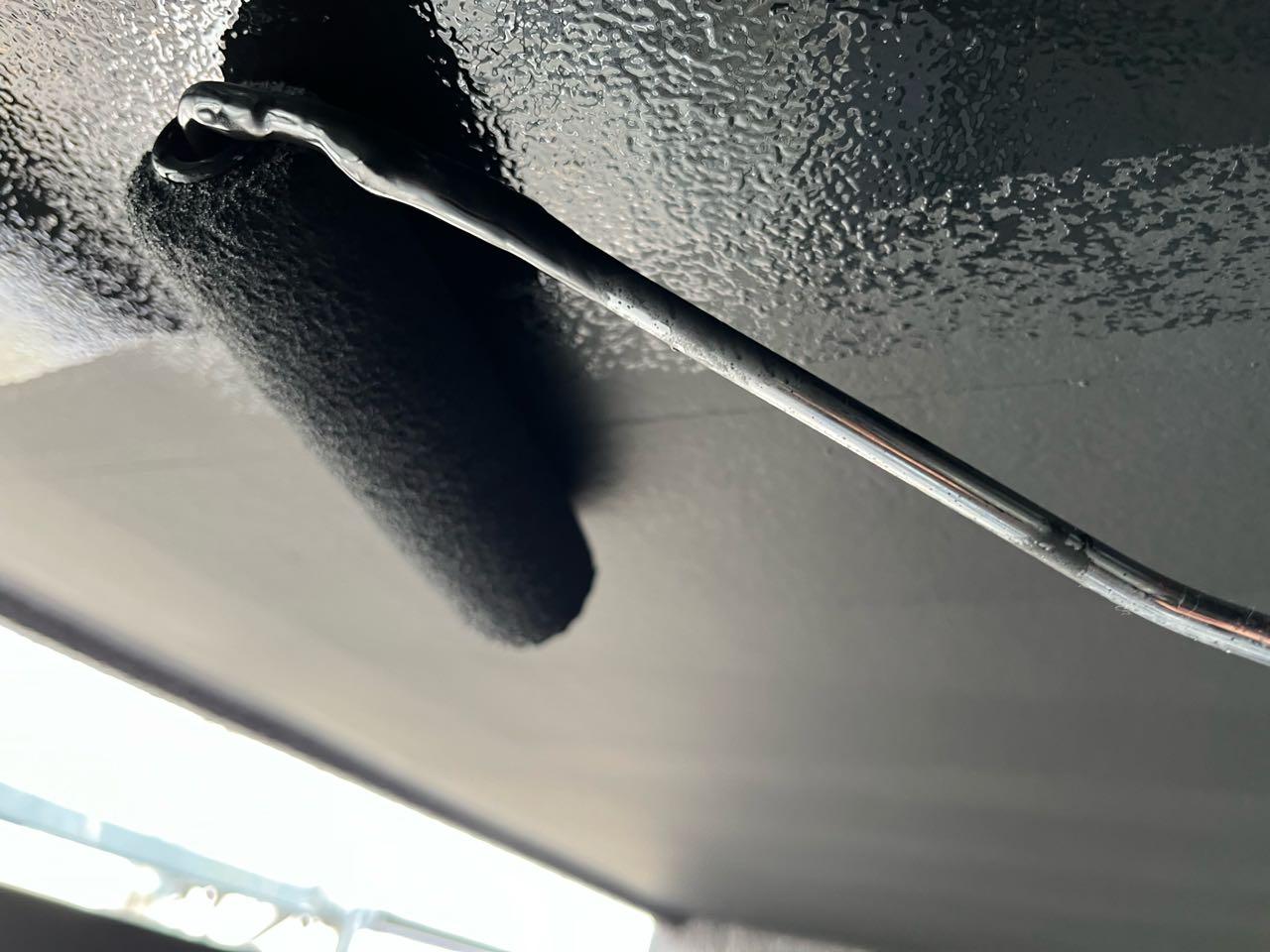 【軒天塗装】上塗り