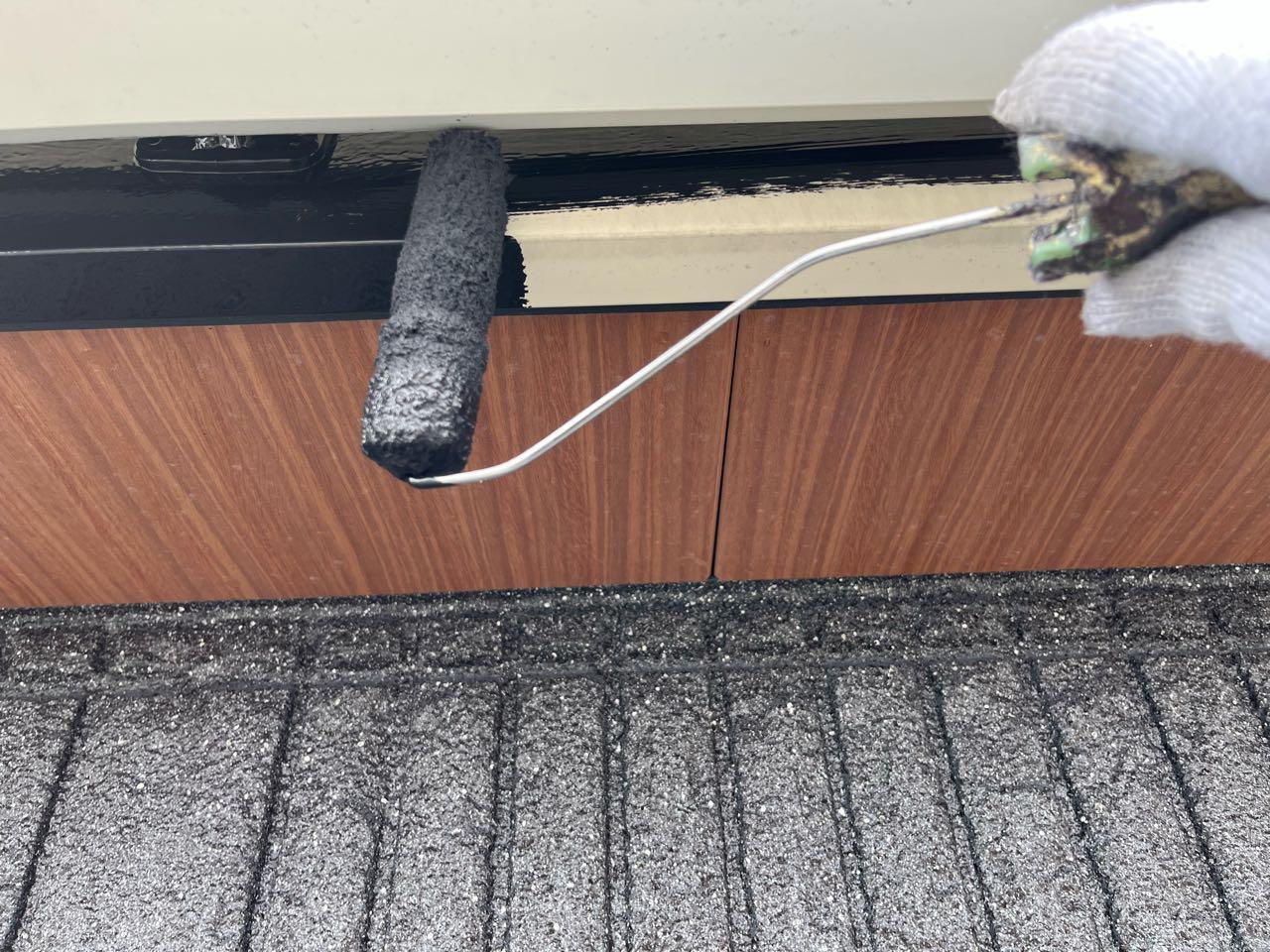 【破風・鼻隠し塗装】下塗り