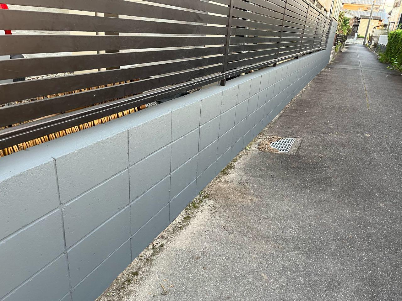 【擁壁塗装】完了