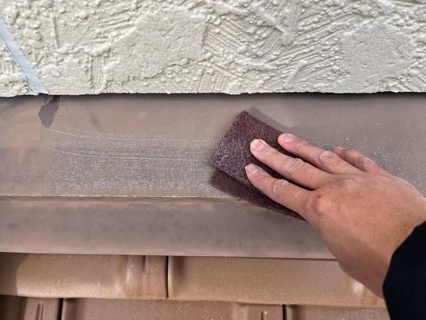 【熨斗板金塗装】ケレン作業