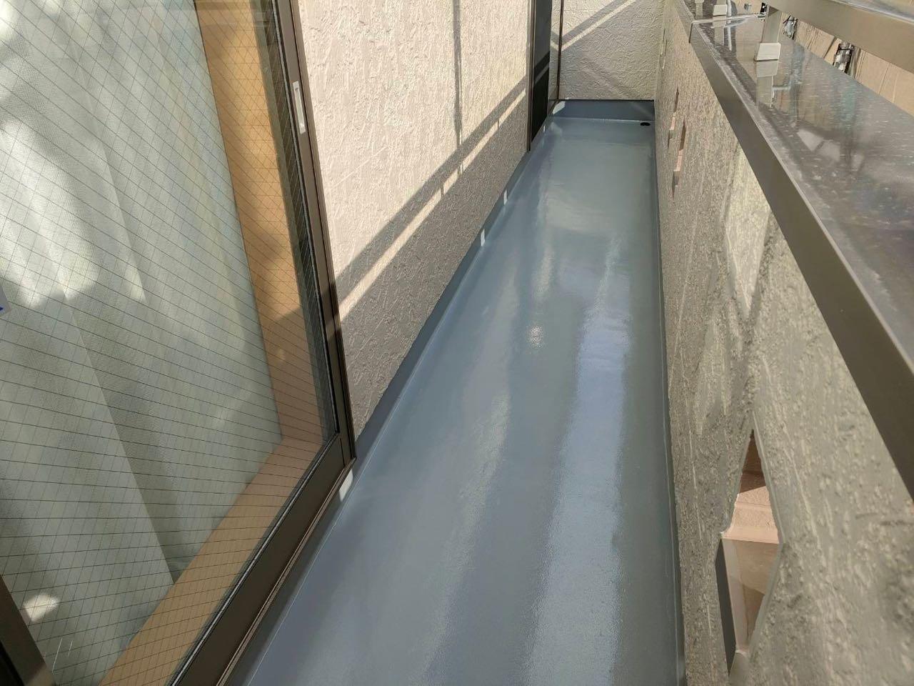 【防水工事】トップコート塗布