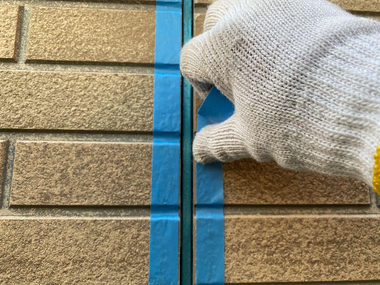 【シーリング工事】マスキング貼り