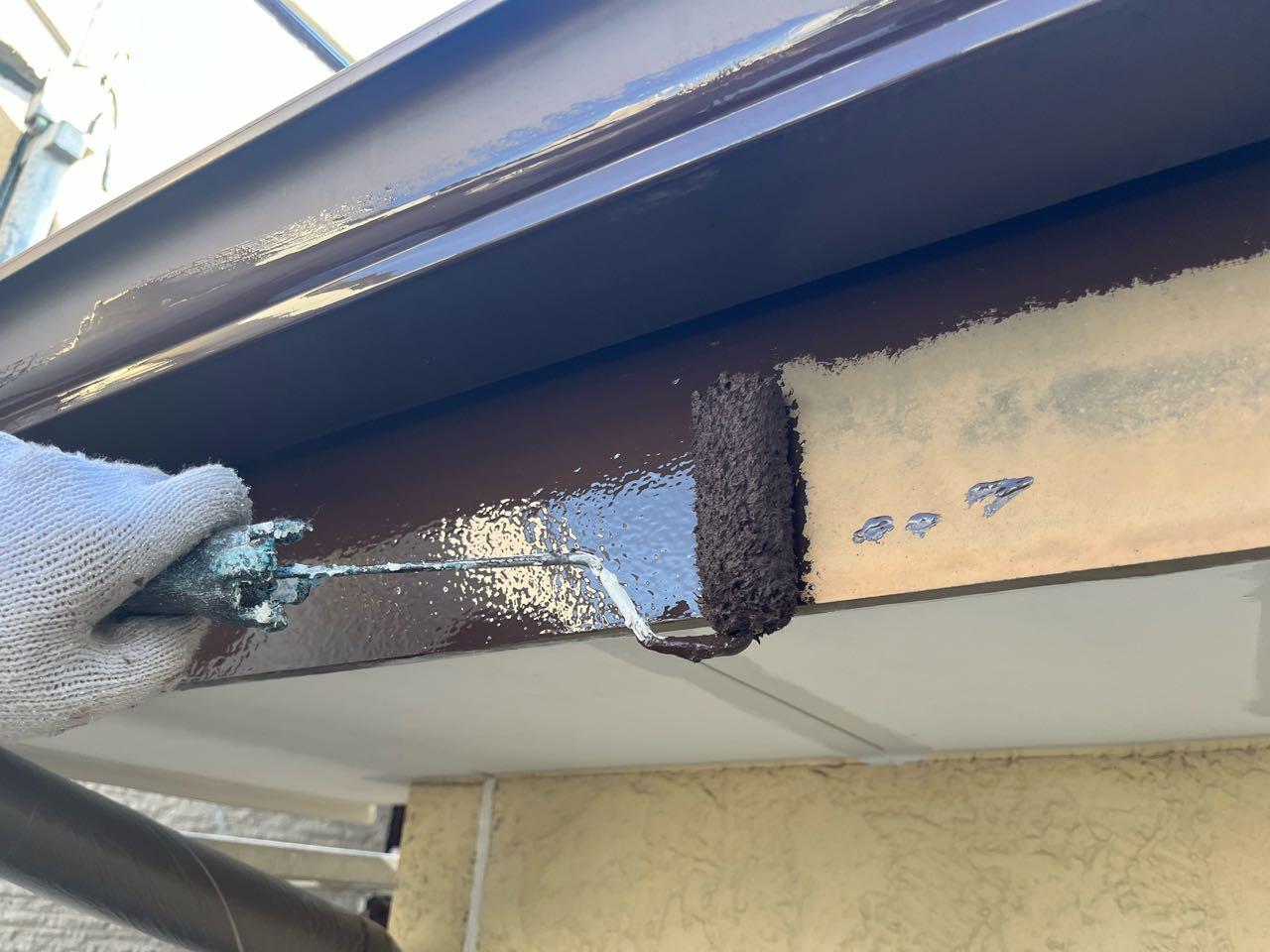 【破風・鼻隠し塗装】下塗り