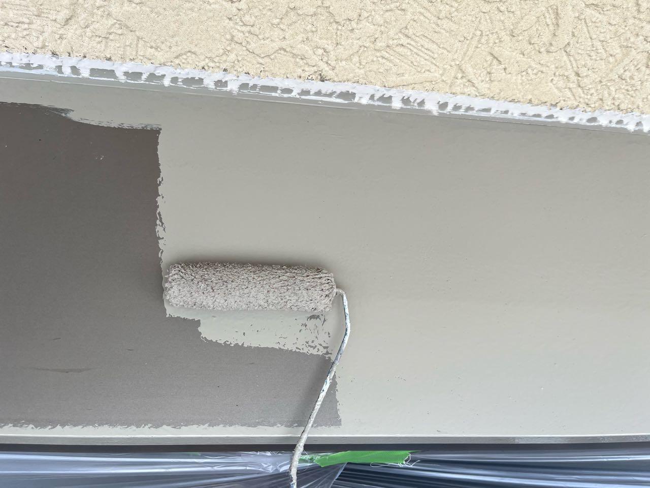 【庇塗装】下塗り