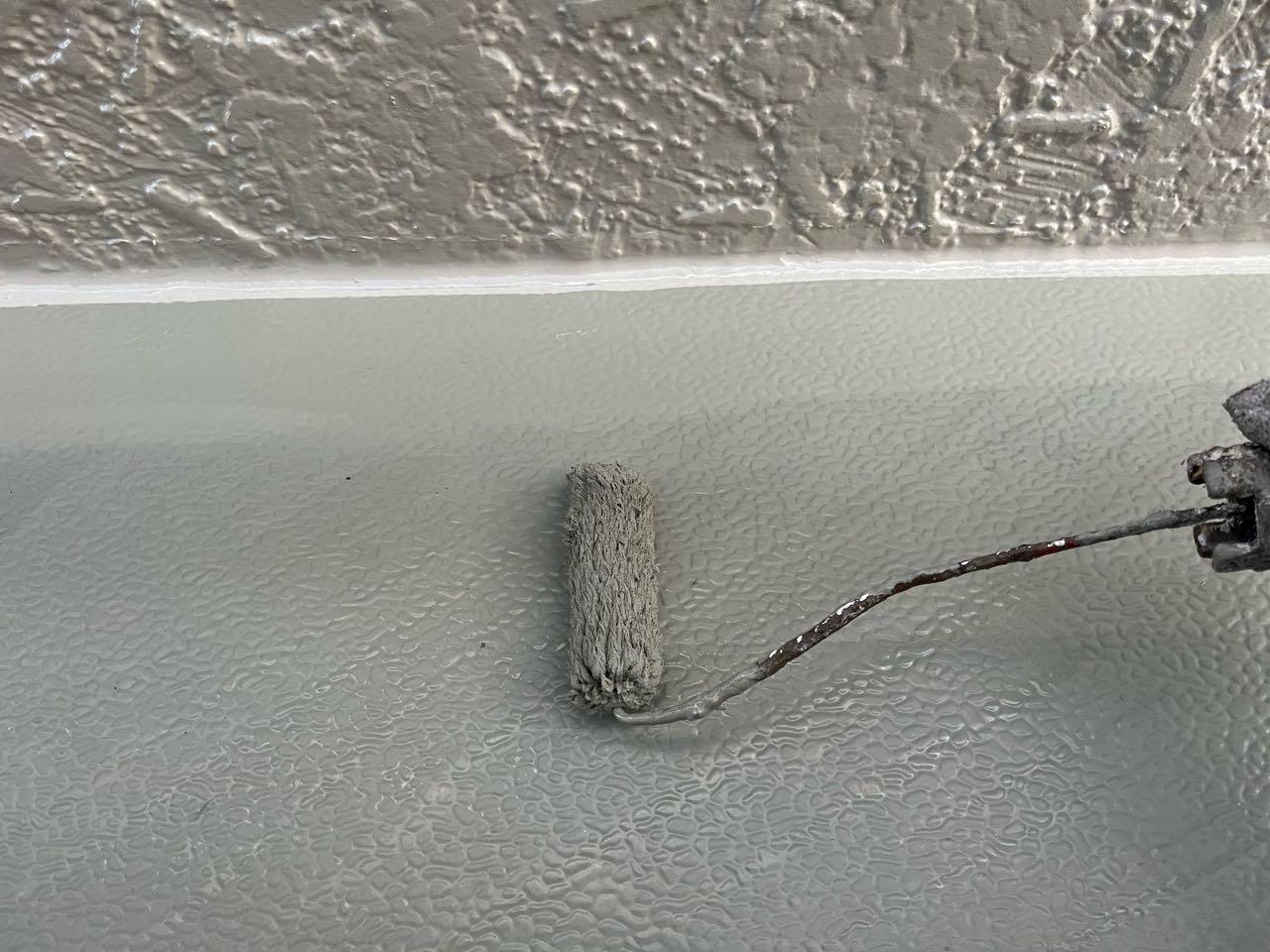 【庇塗装】上塗り