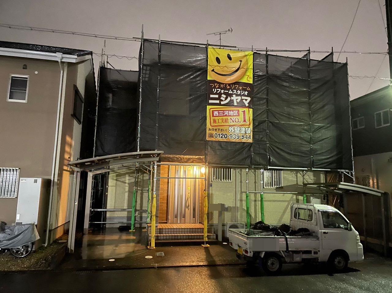 【足場設置工事】完了全景